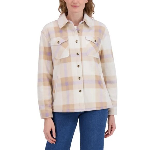 SAGE Women's Plush Shirt Jacket - Picture 2 of 8